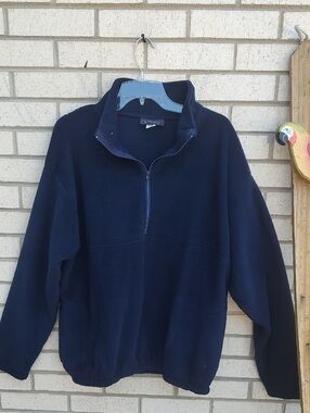Navy Fleece Pullover